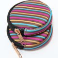 Neoprene round shape coin purse with zipper